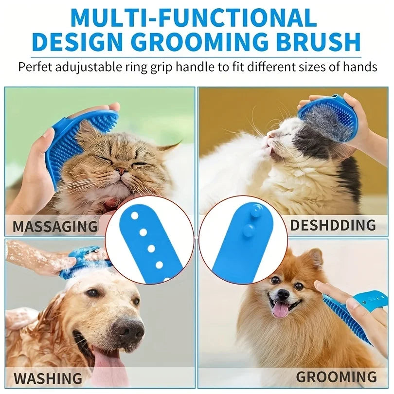2Pcs Pet Grooming Glove Set