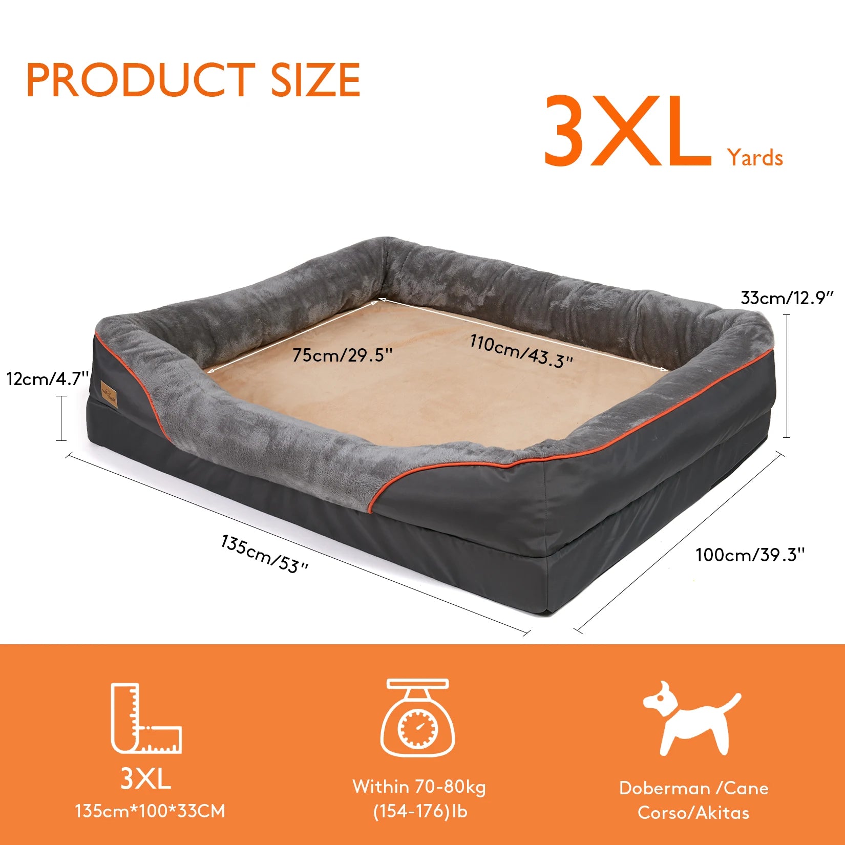 Large Soft Dog Bed