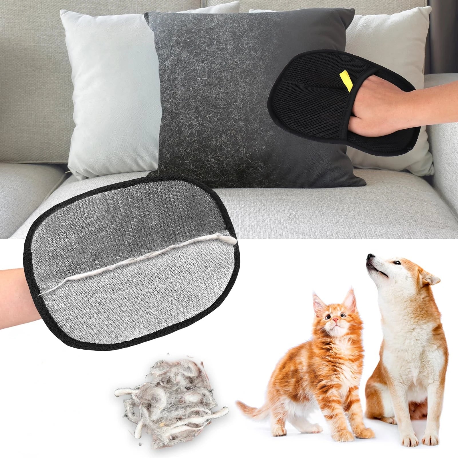 Effective fur removal glove