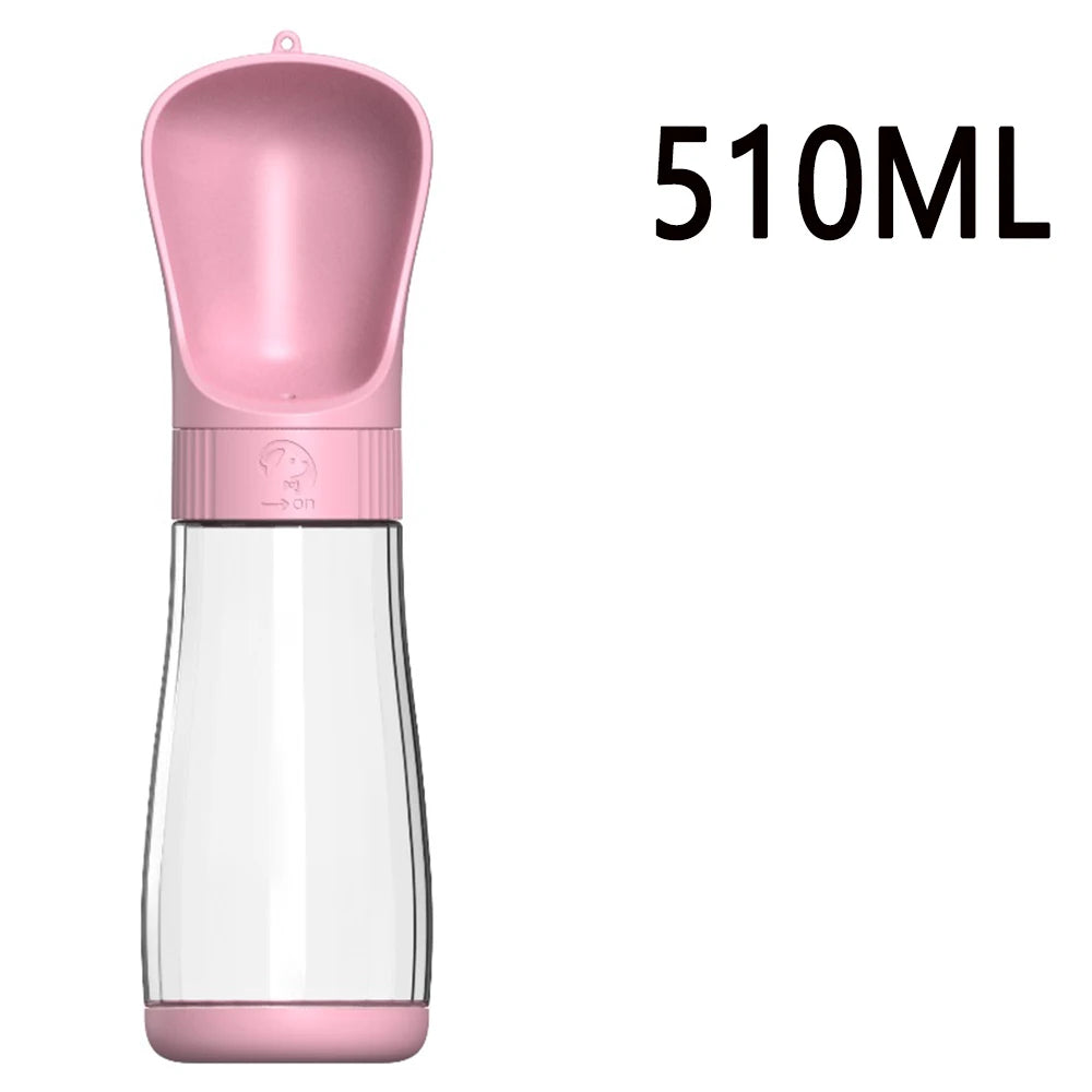 Portable Dog Water Bottle With a Drinking Bowl