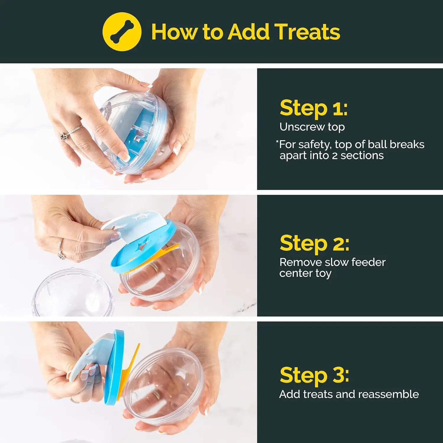 Interactive Food Dispensing Ball for Dogs