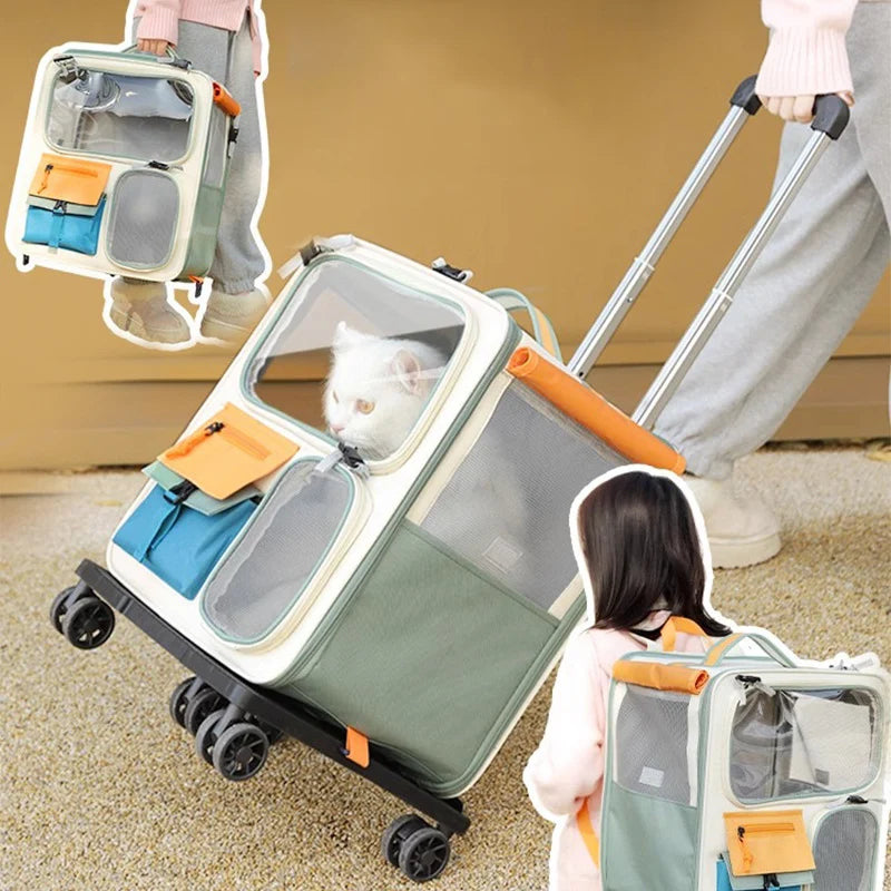 HOOPET Travel Trolley Bag with Wheels