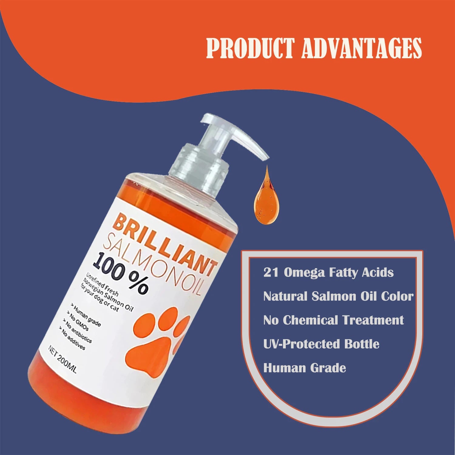 Natural Salmon Oil for Dogs & Cats