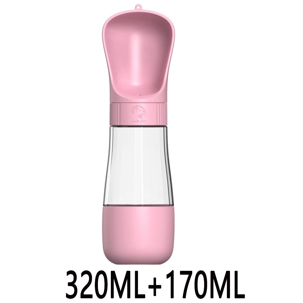 Portable Dog Water Bottle With a Drinking Bowl