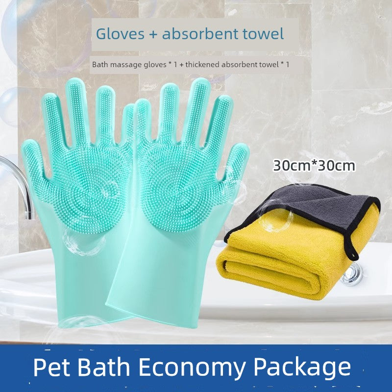 Pet Bathing Gloves