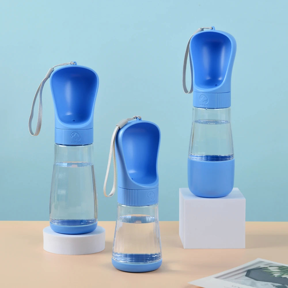 Portable Dog Water Bottle With a Drinking Bowl