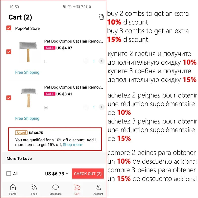 Dog & Cat Shedding Comb