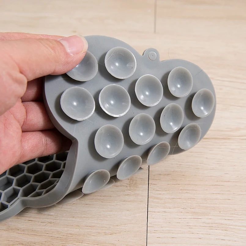 Dog Slow Food Pad Bone Silicone Pet Licking Pad