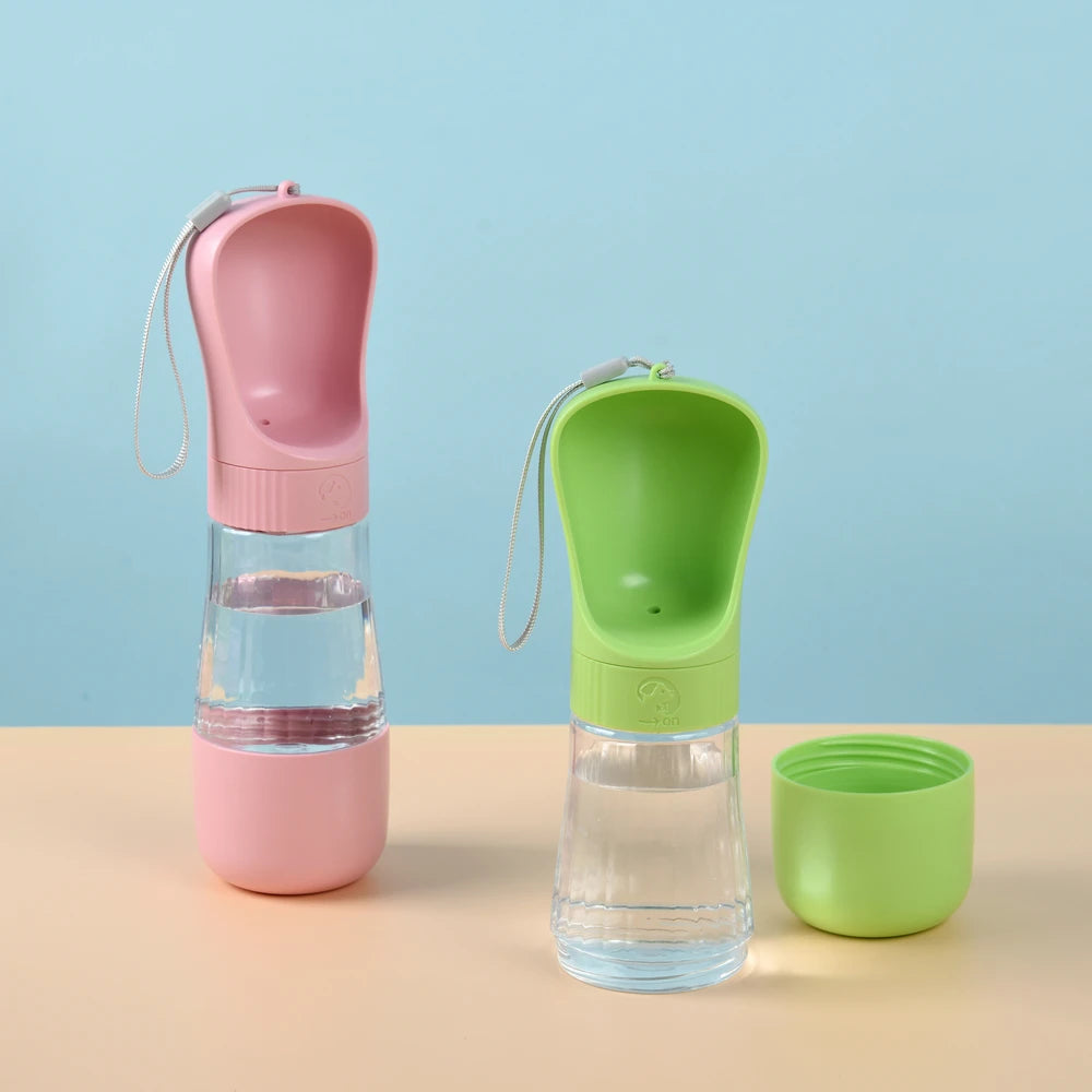 Portable Dog Water Bottle With a Drinking Bowl
